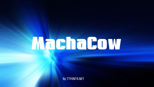 MachaCow example