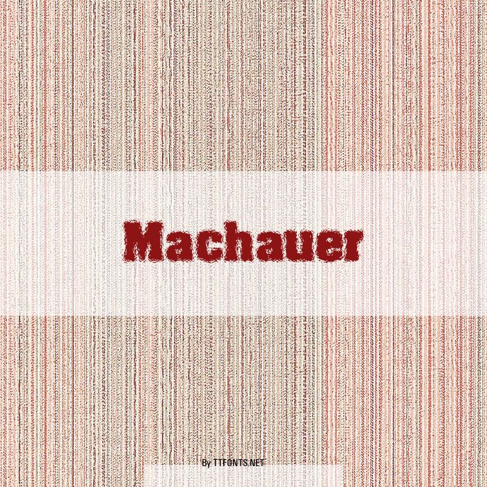 Machauer example