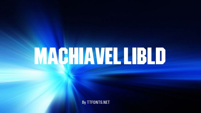 MachiavelliBld example
