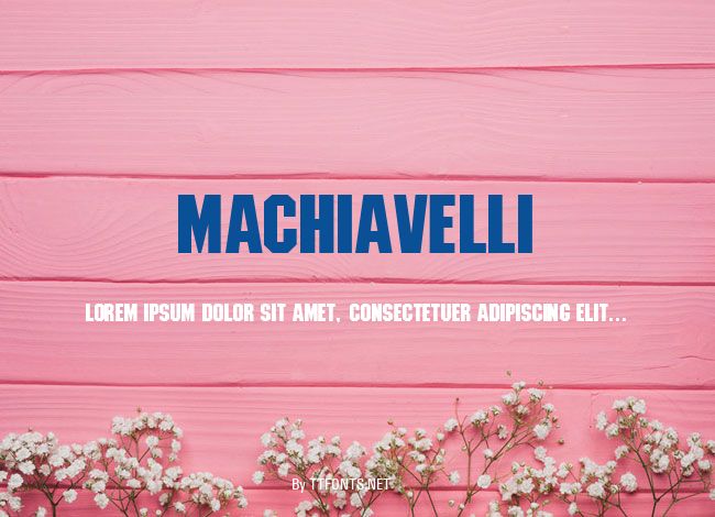 Machiavelli example