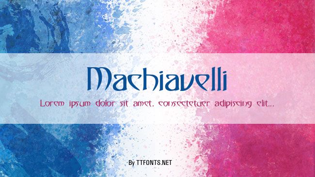 Machiavelli example