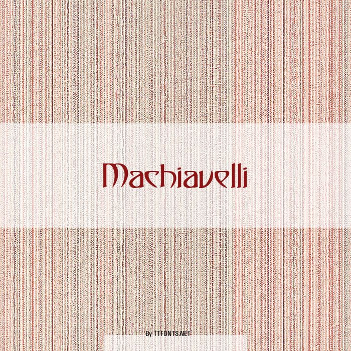 Machiavelli example