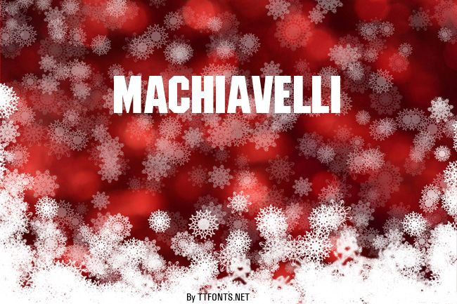 Machiavelli example