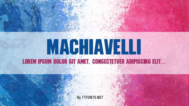 Machiavelli example