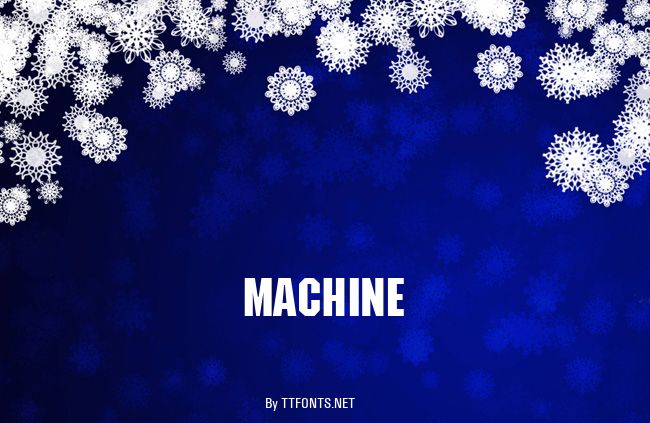 Machine example