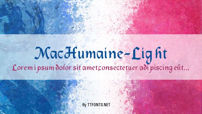 MacHumaine-Light example