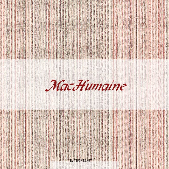 MacHumaine example