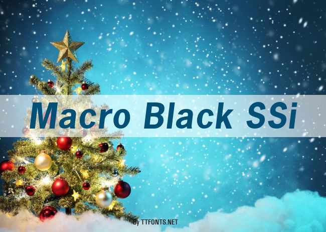 Macro Black SSi example