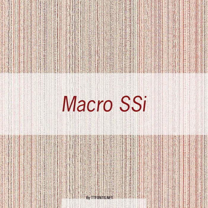 Macro SSi example