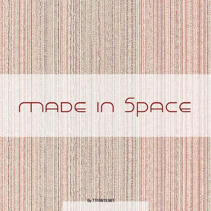 Made in Space example