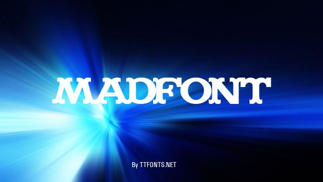 MADFONT example