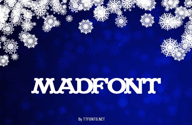 MADFONT example