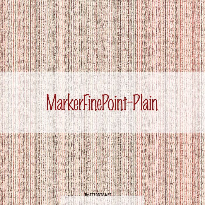 MarkerFinePoint-Plain example