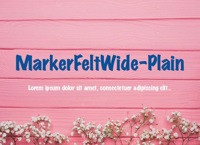 MarkerFeltWide-Plain example