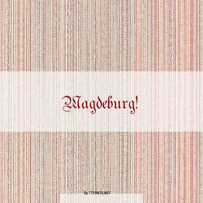 Magdeburg! example