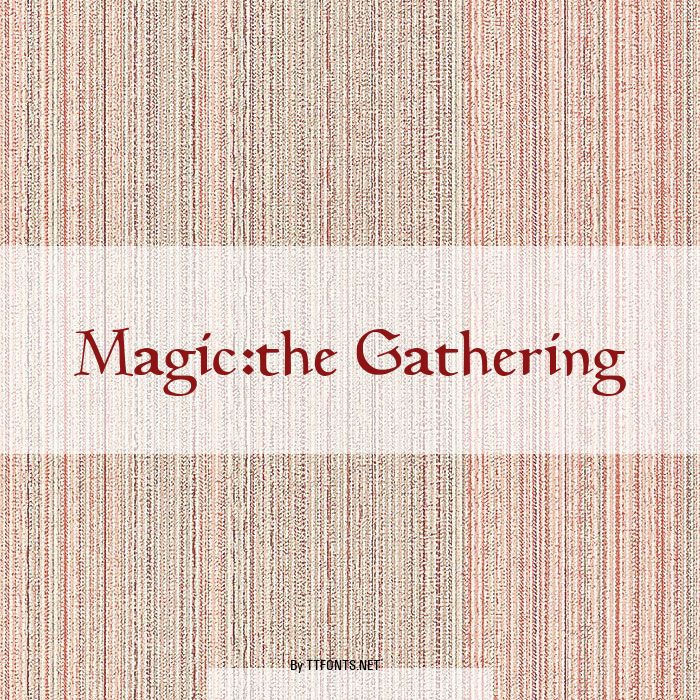 Magic:the Gathering example