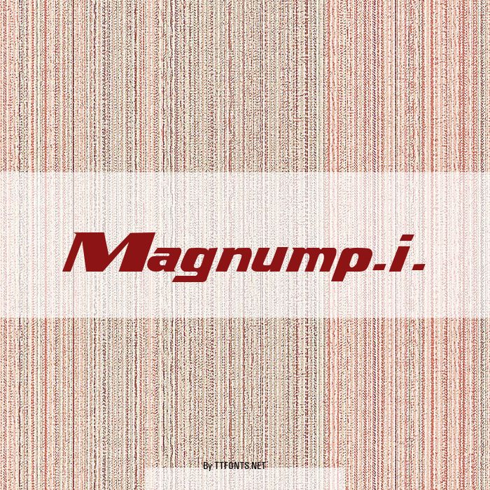 Magnump.i. example