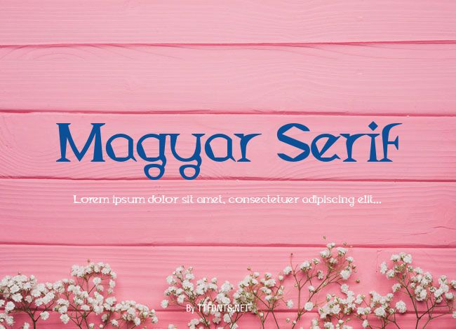 Magyar Serif example