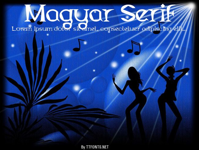 Magyar Serif example