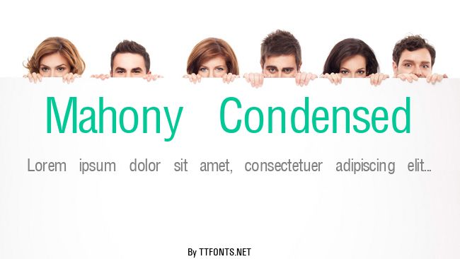 Mahony Condensed example