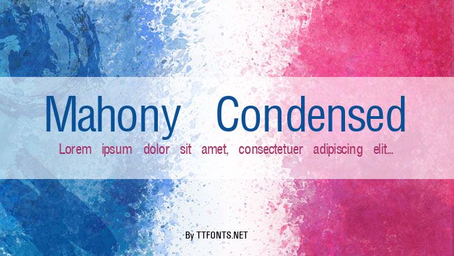 Mahony Condensed example