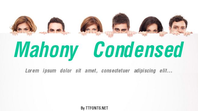 Mahony Condensed example