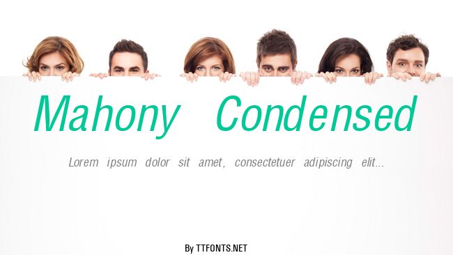 Mahony Condensed example
