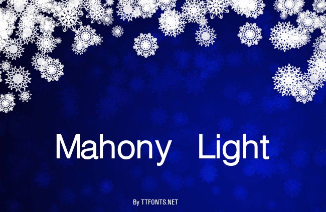 Mahony Light example