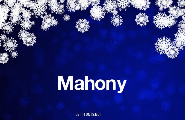 Mahony example