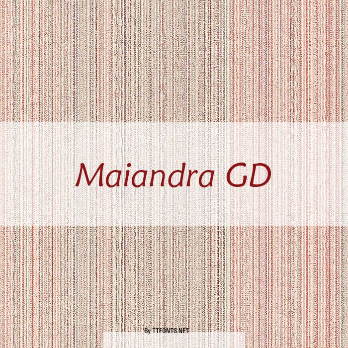 Maiandra GD example