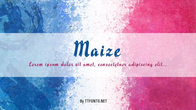 Maize example
