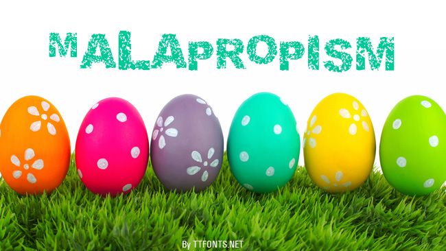Malapropism example