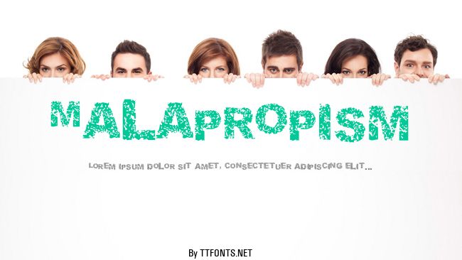 Malapropism example