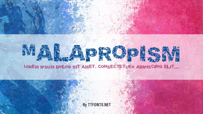 Malapropism example