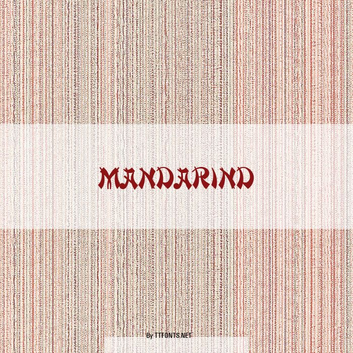 MandarinD example
