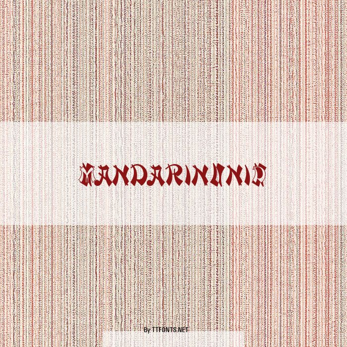 MandarinIniD example