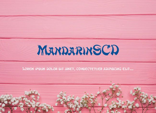 MandarinSCD example