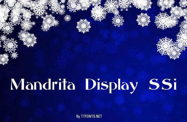 Mandrita Display SSi example