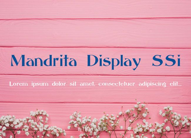 Mandrita Display SSi example