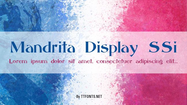 Mandrita Display SSi example