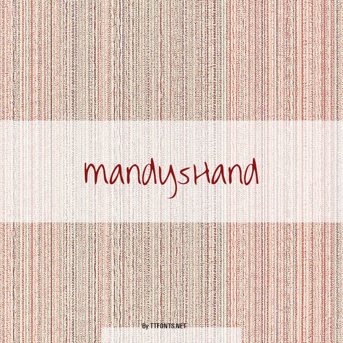 MandysHand example