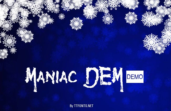 Maniac DEMO example