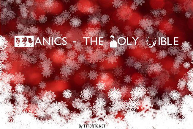 Manics - The Holy Bible example
