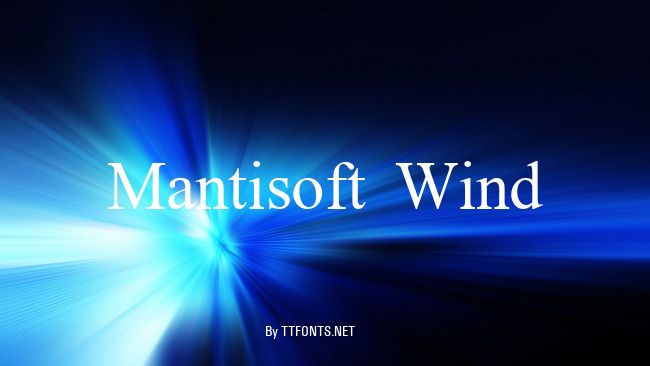 Mantisoft  Wind example