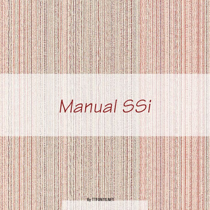 Manual SSi example