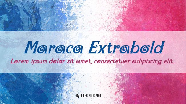 Maraca Extrabold example