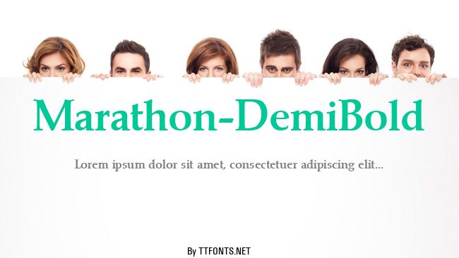 Marathon-DemiBold example