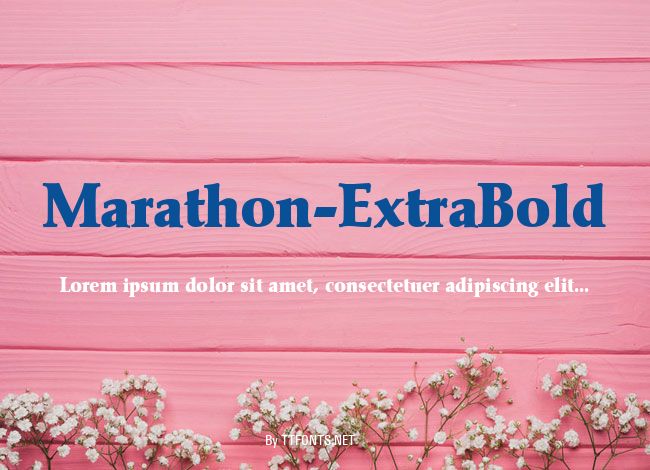 Marathon-ExtraBold example