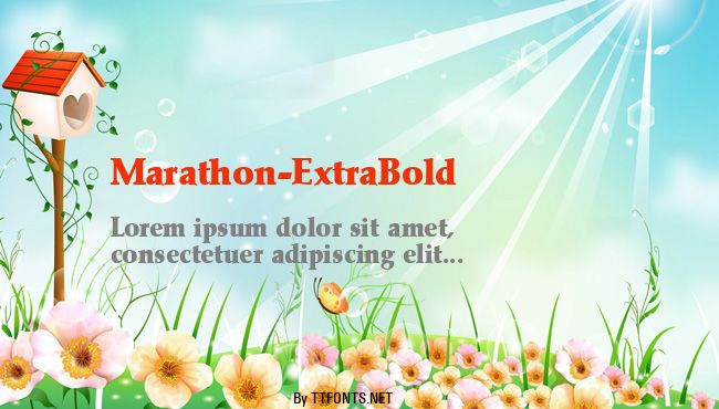 Marathon-ExtraBold example