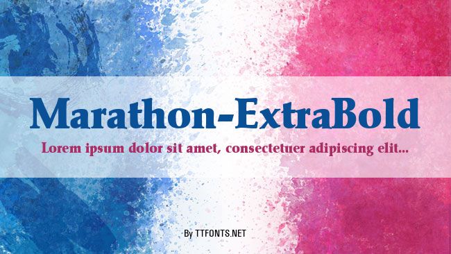 Marathon-ExtraBold example